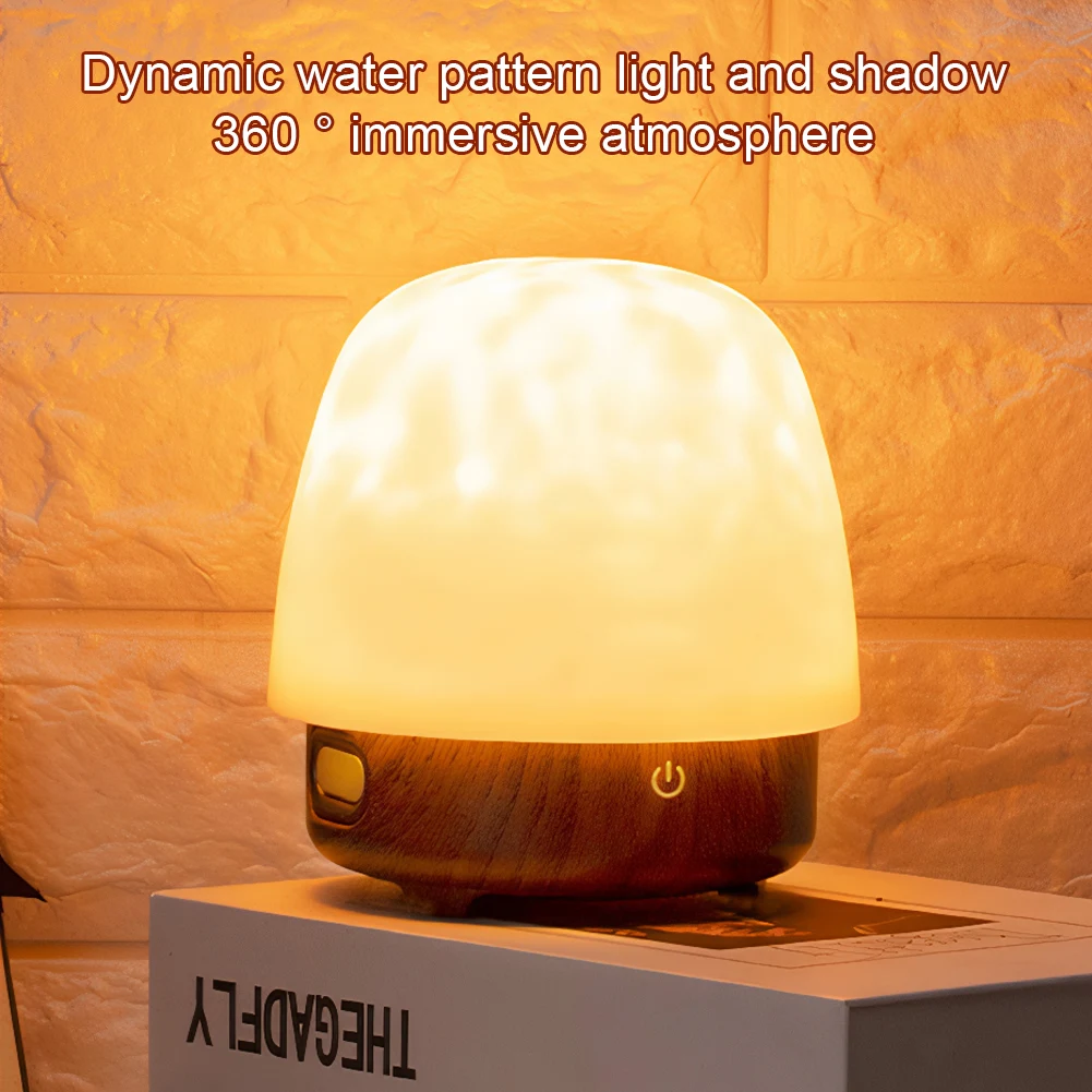 Water Ripple Night Light 16 Colors with Remote Water Ripple Effect Light Ocean Wave Projector Lamp for Bedroom/Party/Game Rooms