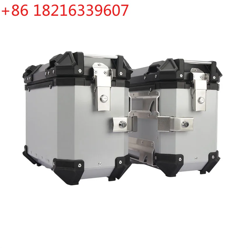 YAO 35L Motorcycles Side Saddle Bags Luggage Case Motos Aluminum Alloy Rear Trunk Waterproof Lockable Tool Box Universal 2PCS