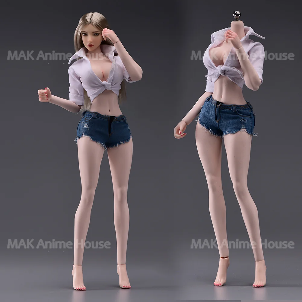 

In Stock YM501 1/6 Super Big Breast Slender Waist Physiological Details Seamless Body 12'' Female Flexible Action Figure