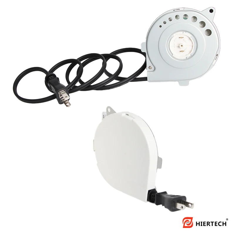 1m Automatic Retractable Power Cord Reel | Mini Extension Cable Organizer for Home Appliances | Portable Auto Rewind Cord Winder