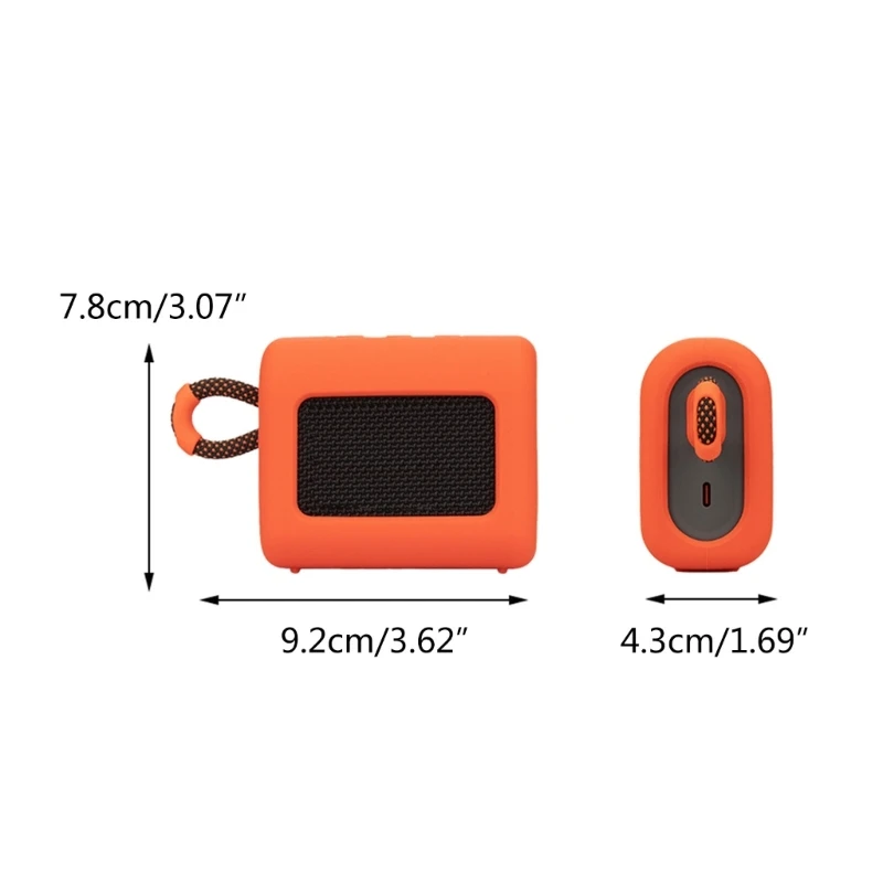 GO 3 스피커 파우치용 세련된 실리콘 슬리브 케이스 어디서나 음악을 즐기세요.