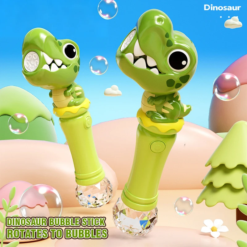 Dinosaur Electric Bubbles Guns Lights Sound Rabbit Automatic Handheld Blowing Soap Machine Kids Toys Party Outdoor Wedding Gifts