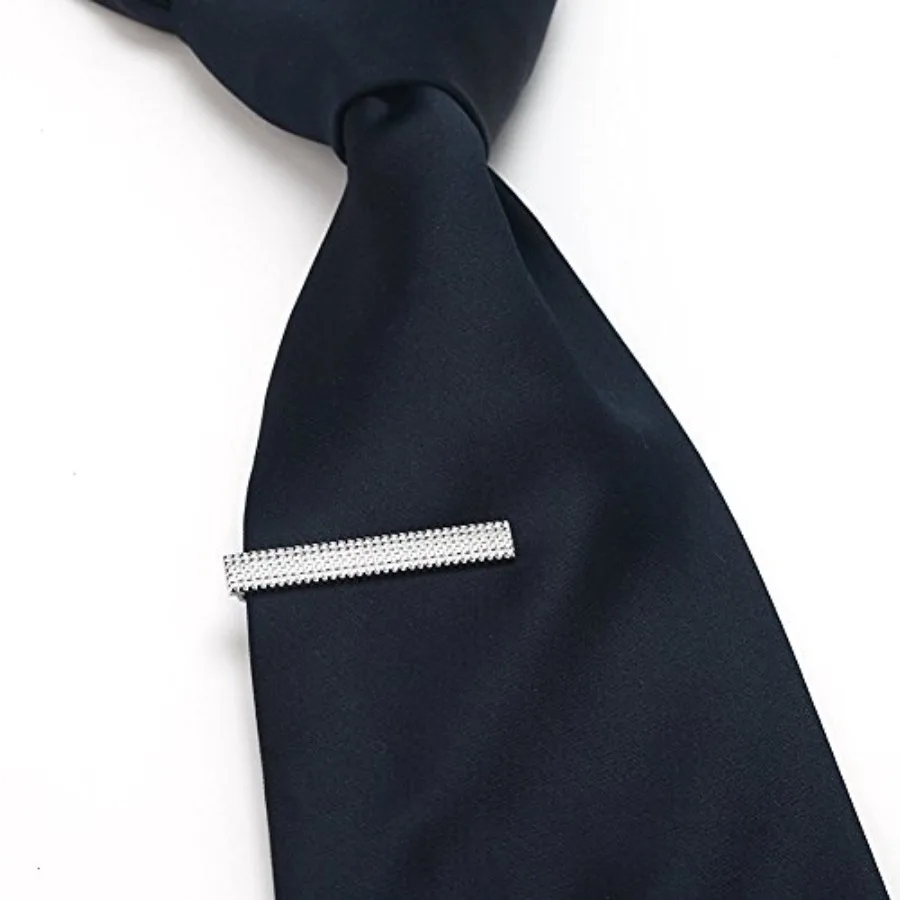 أزياء رجالية مصنوعة من خليط معدني 1.5 مشبك ربطة عنق ضيق مكون من 3 قطع للارتداء الرسمي لاجتماعات العمل والمناسبات المسائية أنيق Mi