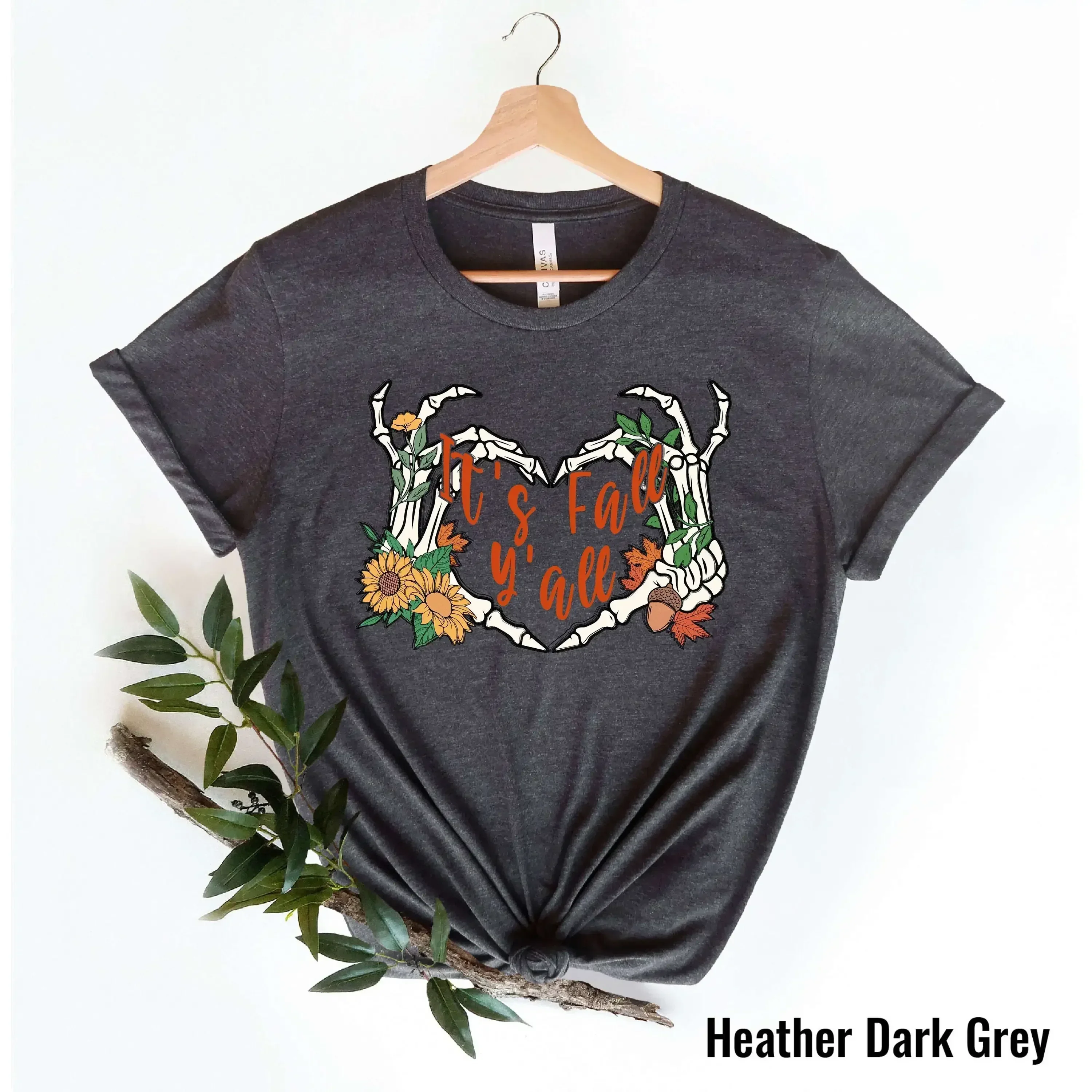 Valentines Day T Shirt HearT Skeleton Hand Funny Halloween Womens Fall