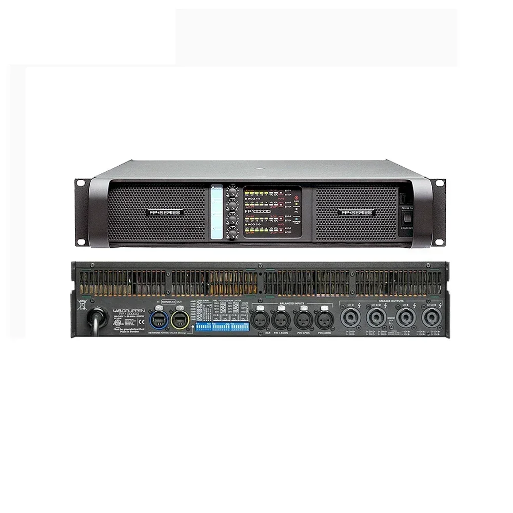 

10000 Watt Class D Professional Audio Amplifier FP10000Q 4-channel Power Amplifier, Suitable for Dual 15 Speakers or Line Arrays