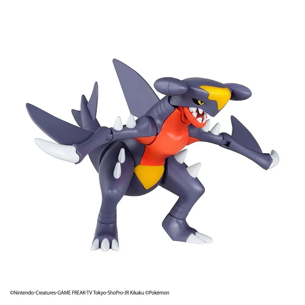 Figurki Pokemon Bandai Plamo Garchomp Anime Gra Figurka Akcji Model do Składania Kolekcjonerskie Ozdoby Zabawki Prezent - Dostępne od Ręki
