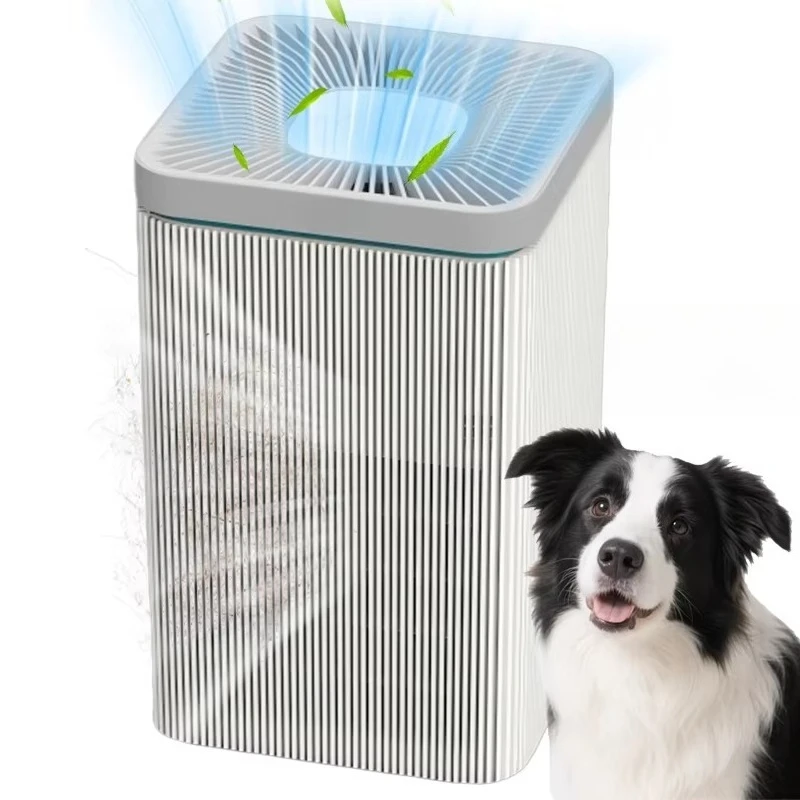 Smart Home Portable Hepa Air Purifier for Pets with Adjustable Wind Speed Low Noise H13 Filter Remote Control & App-Controlled