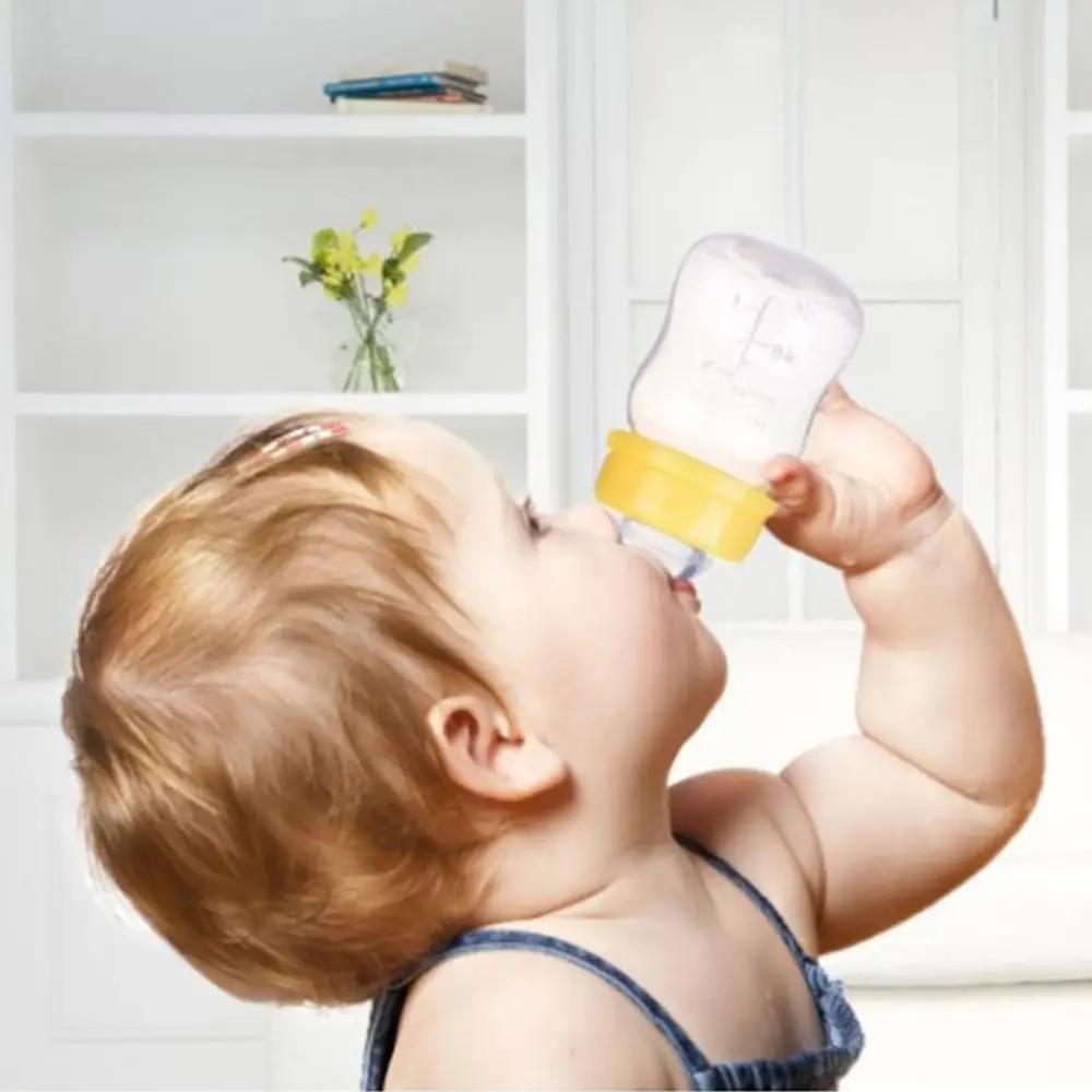 Botol pemberi makan bayi, botol susu bayi baru lahir jus buah plastik Mini 60ML bebas BPA