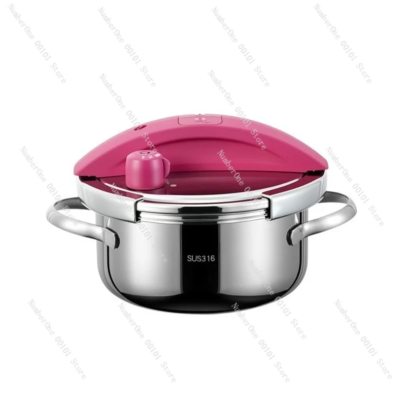 316 Stainless Steel Mini Explosion‑proof Pressure Cooker Household Pot For Gas Stove And Induction Cooker
