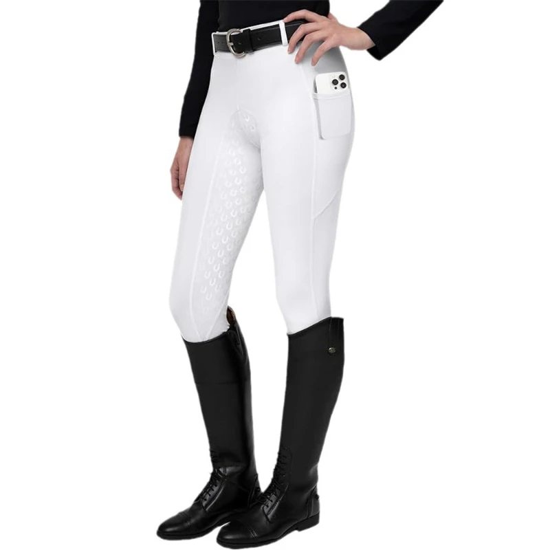 Lightweight Breathable Horse Riding Clothes Women Men Silicone Non-slip Elastic High Waisted Breeches Training Equestrian Pants