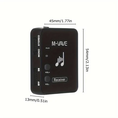 Imagen 2 del producto M-Wave WP-10 2,4G auricular inalámbrico Monitor pareja de transmisor receptor soporte estéreo Mono piezas de función de grabación de teléfono