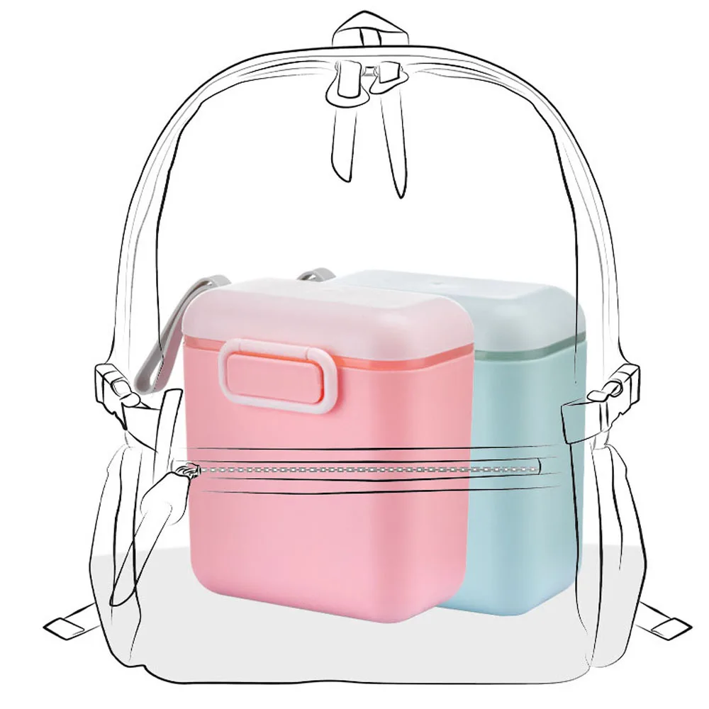 Cute Infant New Baby Milk Powder Box Toddle Snacks Container Essential Cereal Food Storage Box