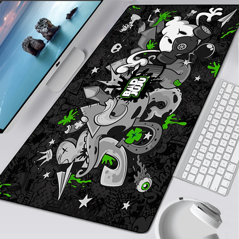 Graffiti Grote Gaming Muismat Computer Muismat PC Gamer Muismat Laptop Muismat Siliconen Muis Tapijt Toetsenbord Mat Bureau Pad