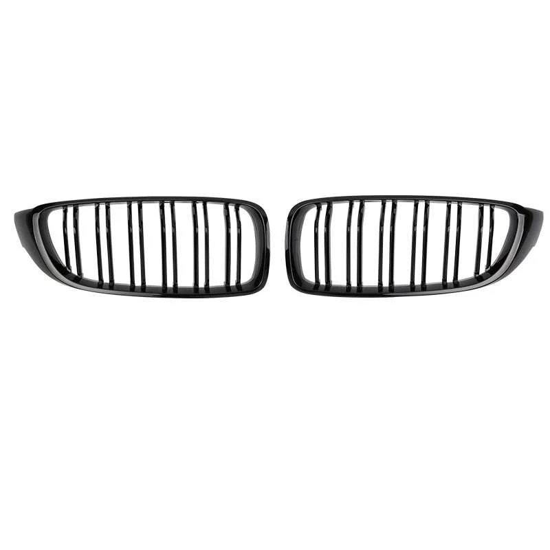 2 Slat style Grill Fit for BMW M3 M4 F80 F82 Gloosy Black Or M color Front Grill BMW M3 M4 2014-2019 F80 F82 Front Black Grill