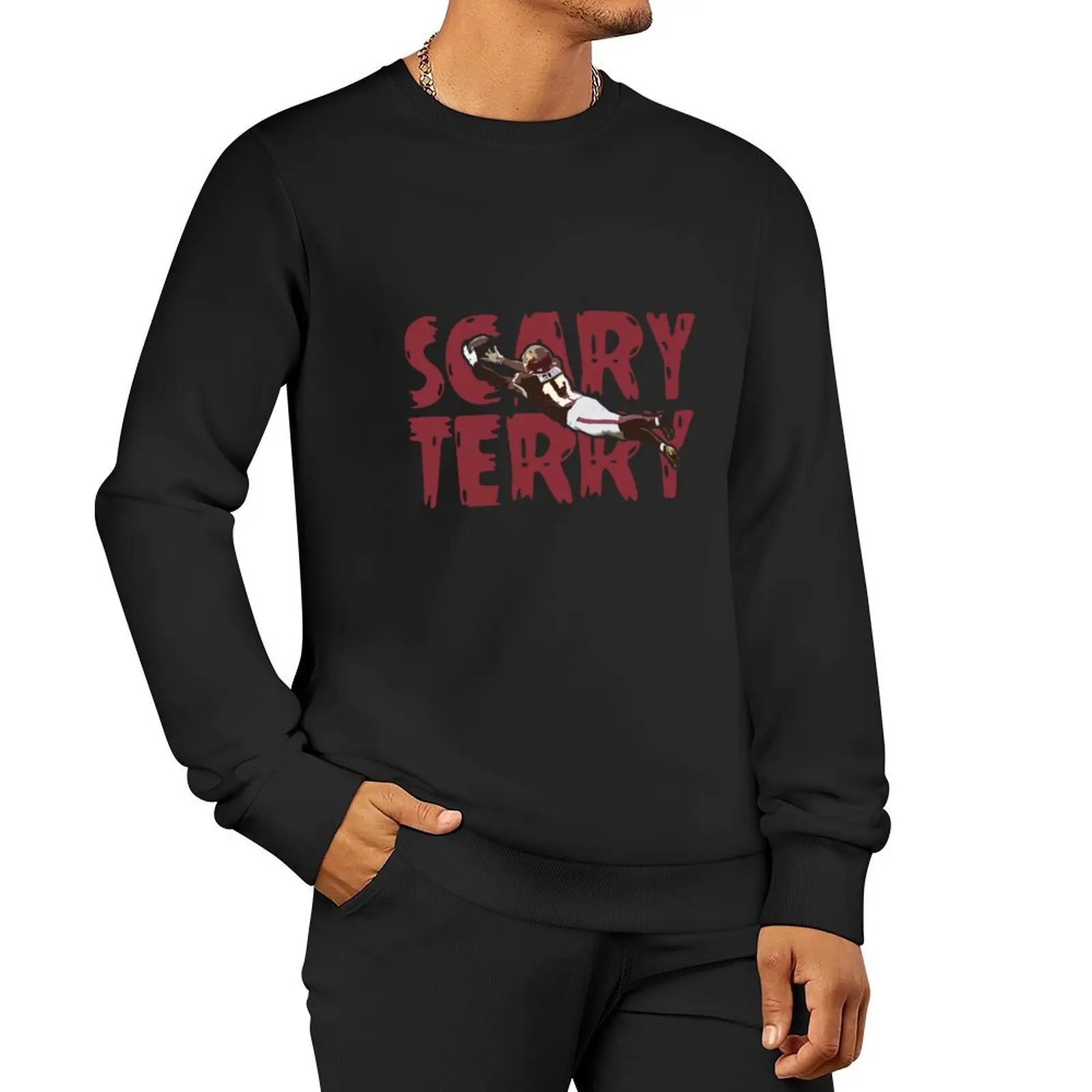 Terry Mclaurin Scary Terry Classic Pullover Hoodie autumn jacket men men's sweat-shirt men clothing sweatshirt men