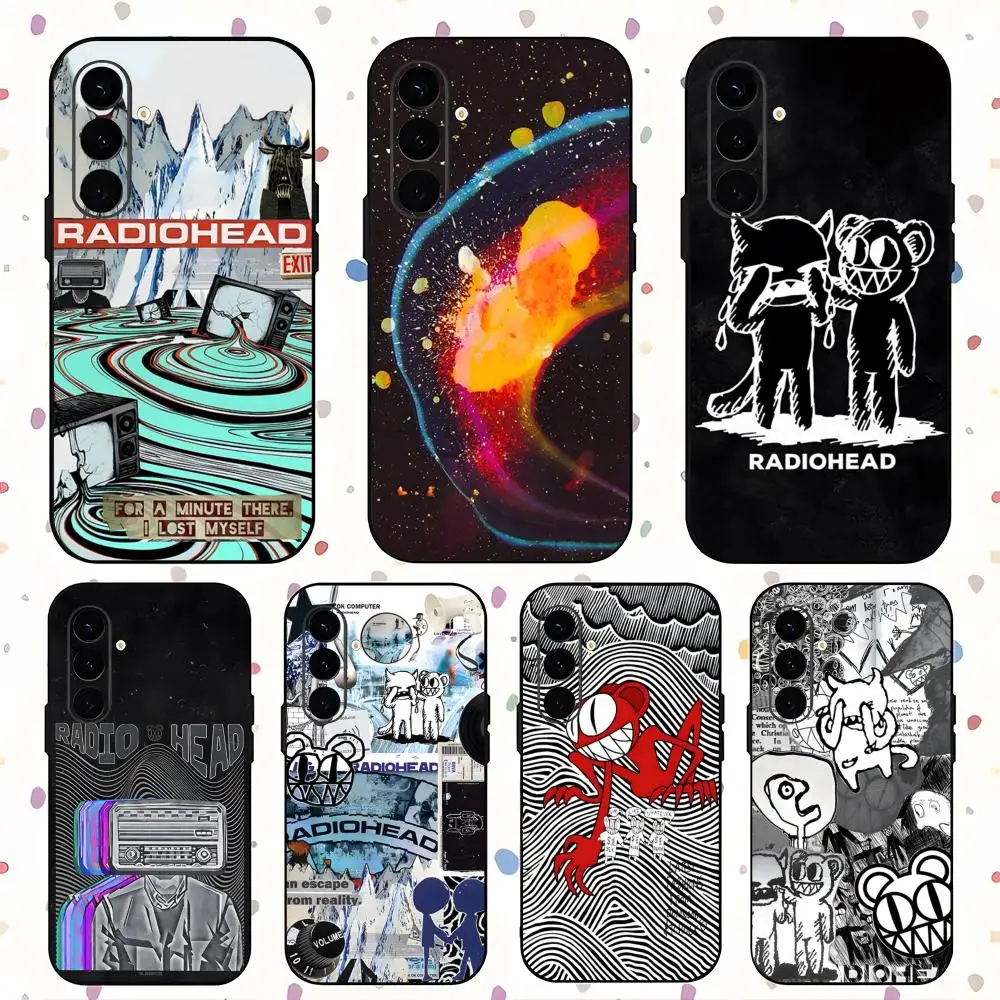 

Чехол для телефона Rock Band Hot Radiohead для Samsung Galaxy S25 S24 S23 S22 S21 S20 Plus Ultra Note20, мягкий черный