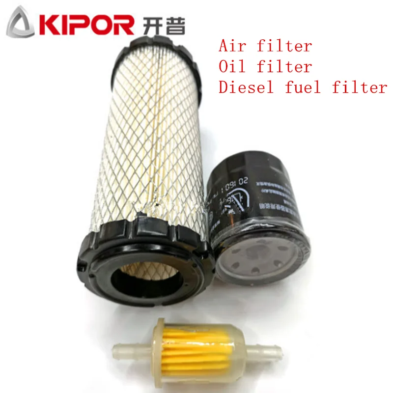 KIPOR GENERATOR PARTS KDE12STA3 KDE12EA3 KDE12000EA KM2V86 KM2V80 AIR FILTER OIL FILTER FUEL FILTER