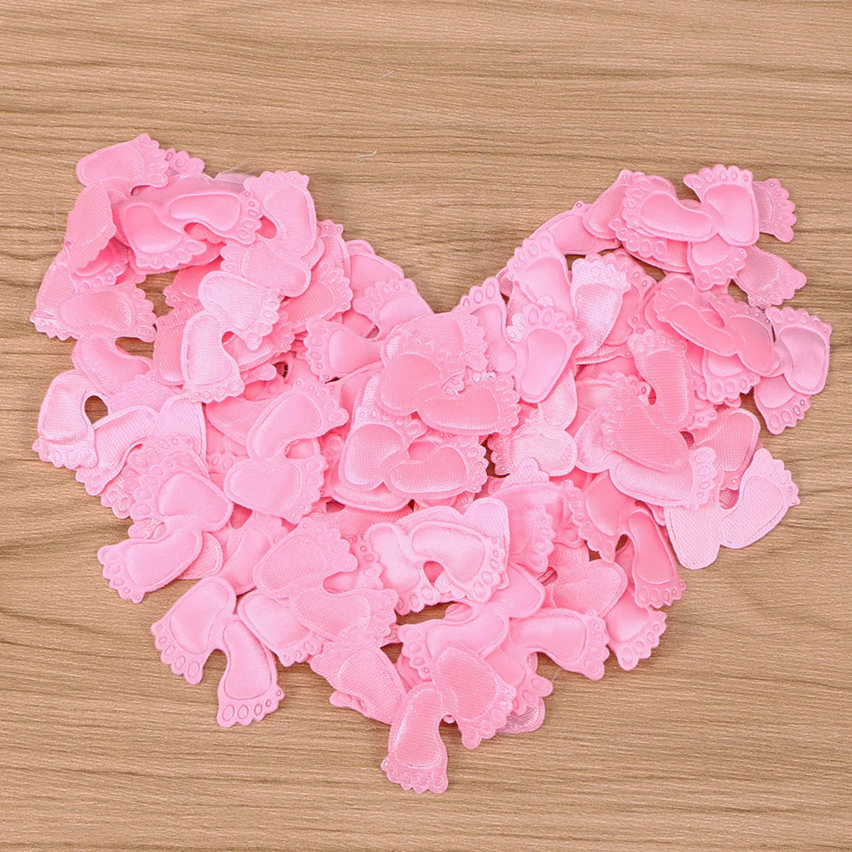 

100 Pcs Footprint Cloth Stickers Prop Joyful Confetti Creative Artificial Table Balloon Shower Party