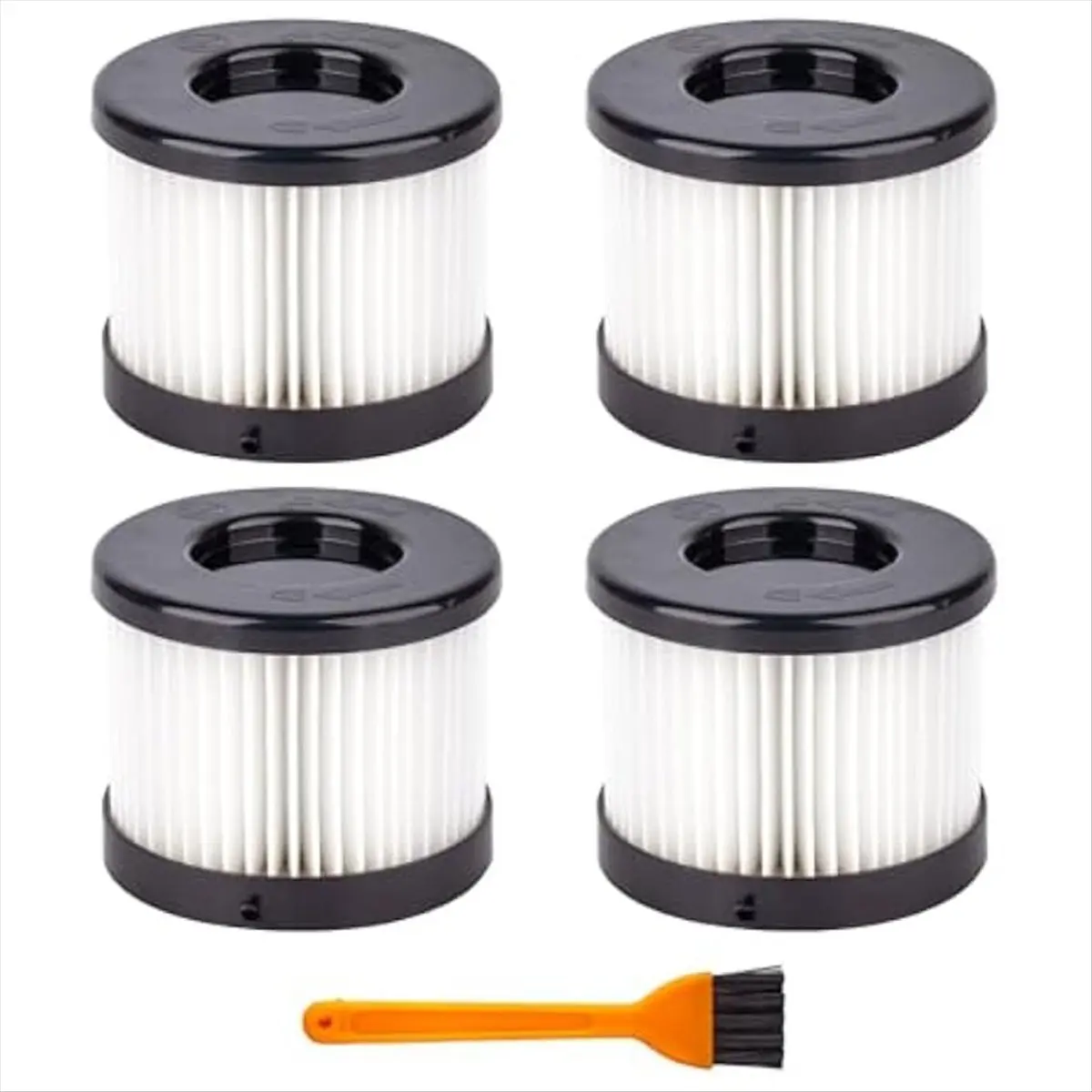 ABZF 2026 4Pack 49-90-0160 HEPA Dry Filter for 49-90-0160 0882-20 Compact Vacuum with 1 Cleaning Brush
