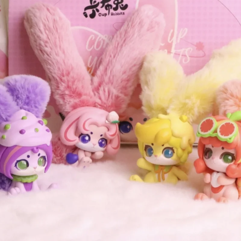 

Genuine Fruit Milk Rabbit Series Trendy Play Blind Box Cute Desktop Decoration Ornaments Collection Toys Holiday Mystery Gifts