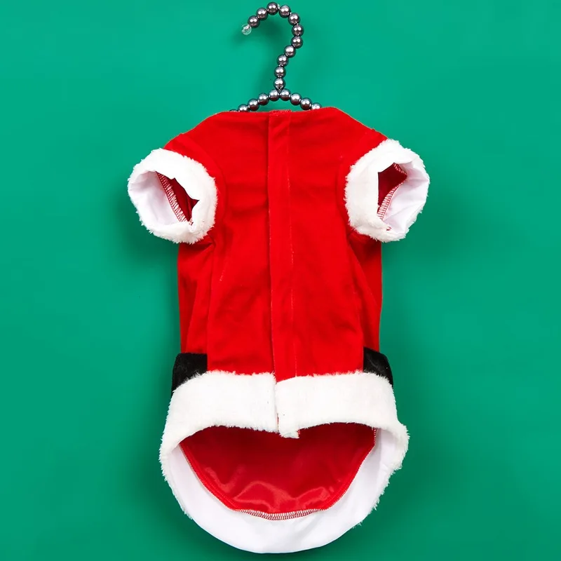 Christmas Pet Dog Transformation Santa Claus Red Dress Gentleman\'s Teddy Jacket New Year\'s Coat For Dogs 