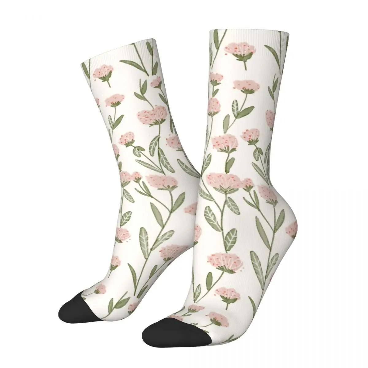 

Casual Men Women Socks Spring Rose Garden Accessories Warm High Quality Socks Spring Autumn Winter