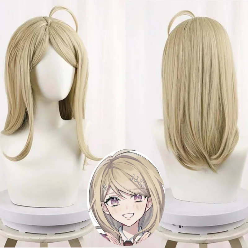 جديد · DanganronpaV3 الصنوبر الأحمر القيقب أصفر داكن تصفيف الشعر متوسط الطول cosWig