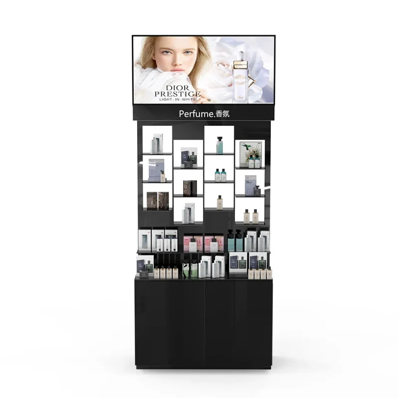 

custom.Customized Luxury Perfume Display Stand Multi-layer Cosmetic Display Department Stores