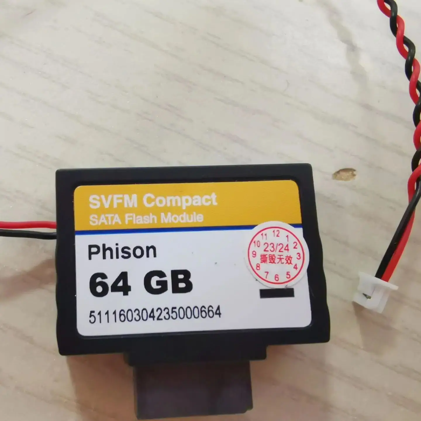 64G SVFM SATA Flash Phison Satadom TH58TFG9DFKBA8K Estado Sólido