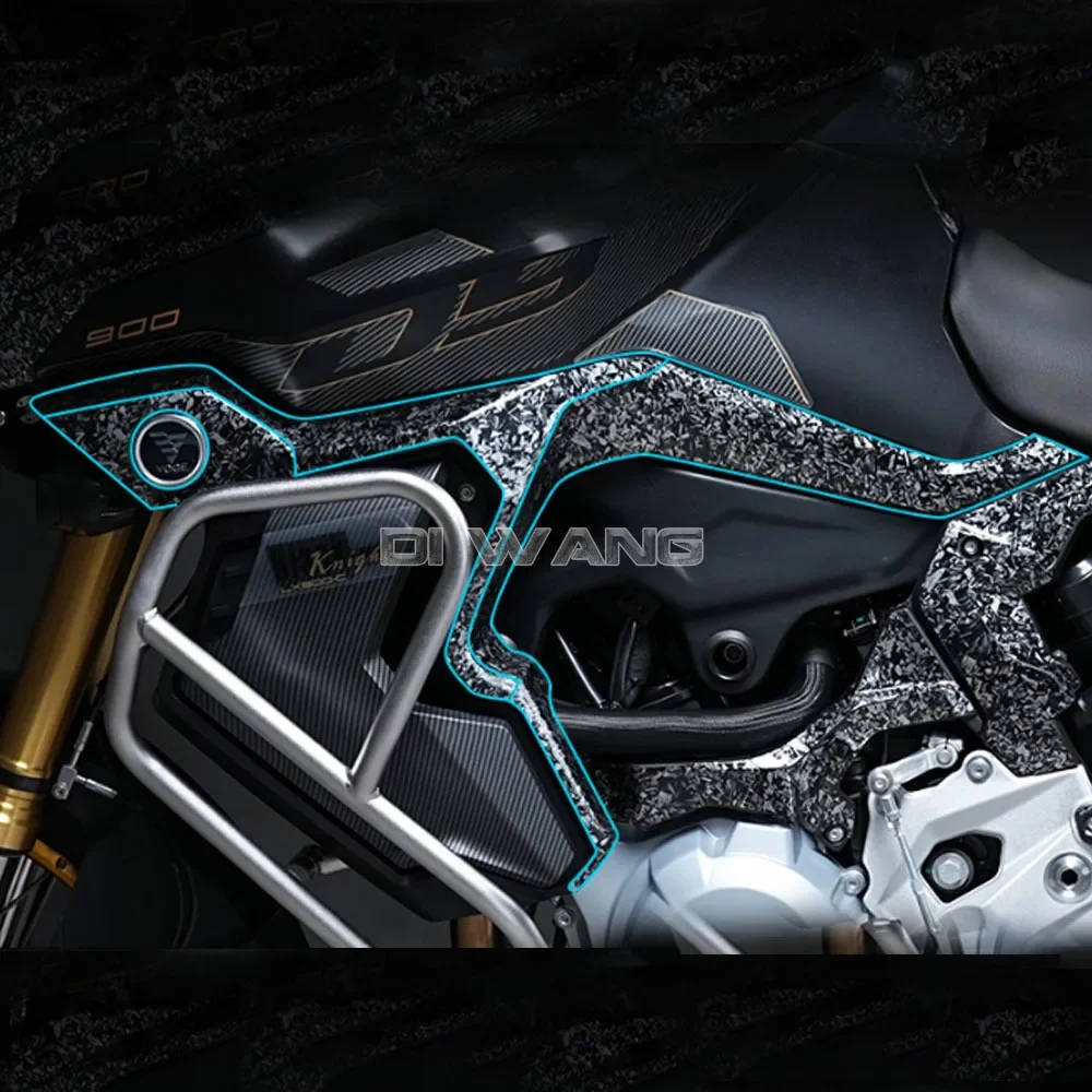 Motorcycle Modification Accessories Stickers Carbon Fiber Body Protection Film FOR Loncin VOGE DS900X DSX900 DSX900X