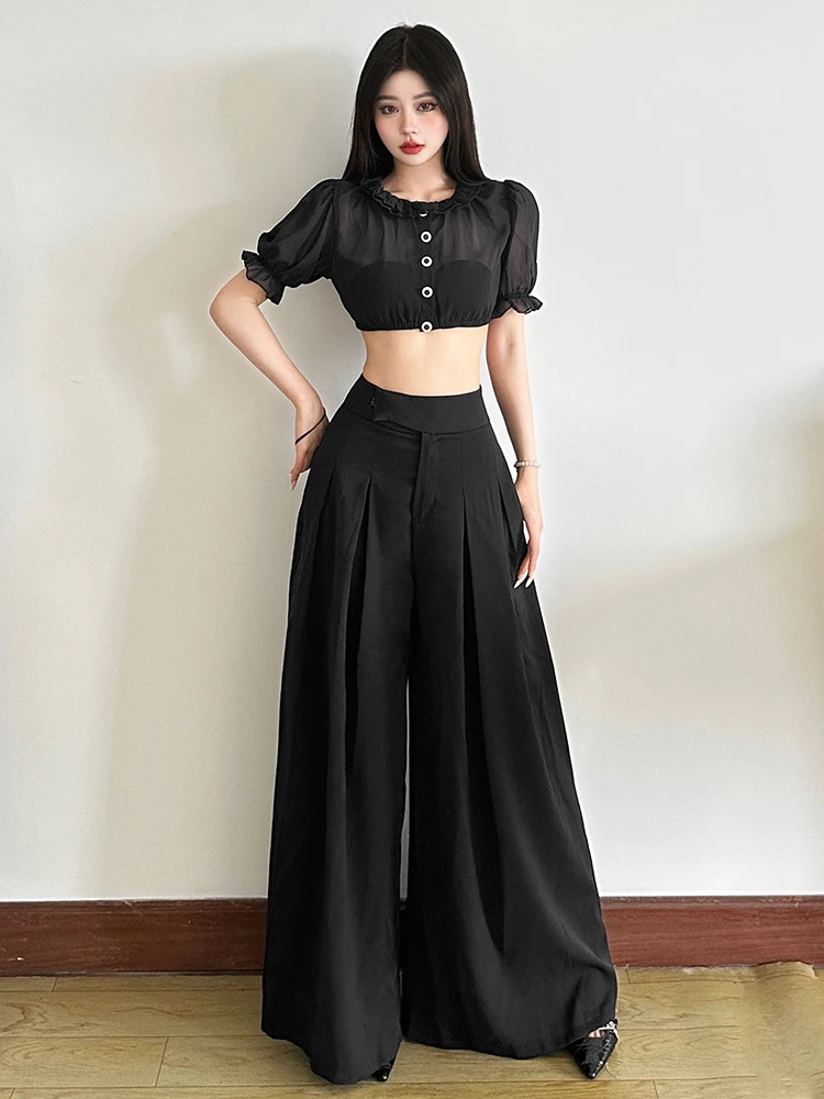 เสื้อยืดผู้หญิงทรงสลิมฟิต คอกลม ผ้าโพลีเอสเตอร์บางเบา สไตล์เกาหลี รุ่นซัมเมอร์