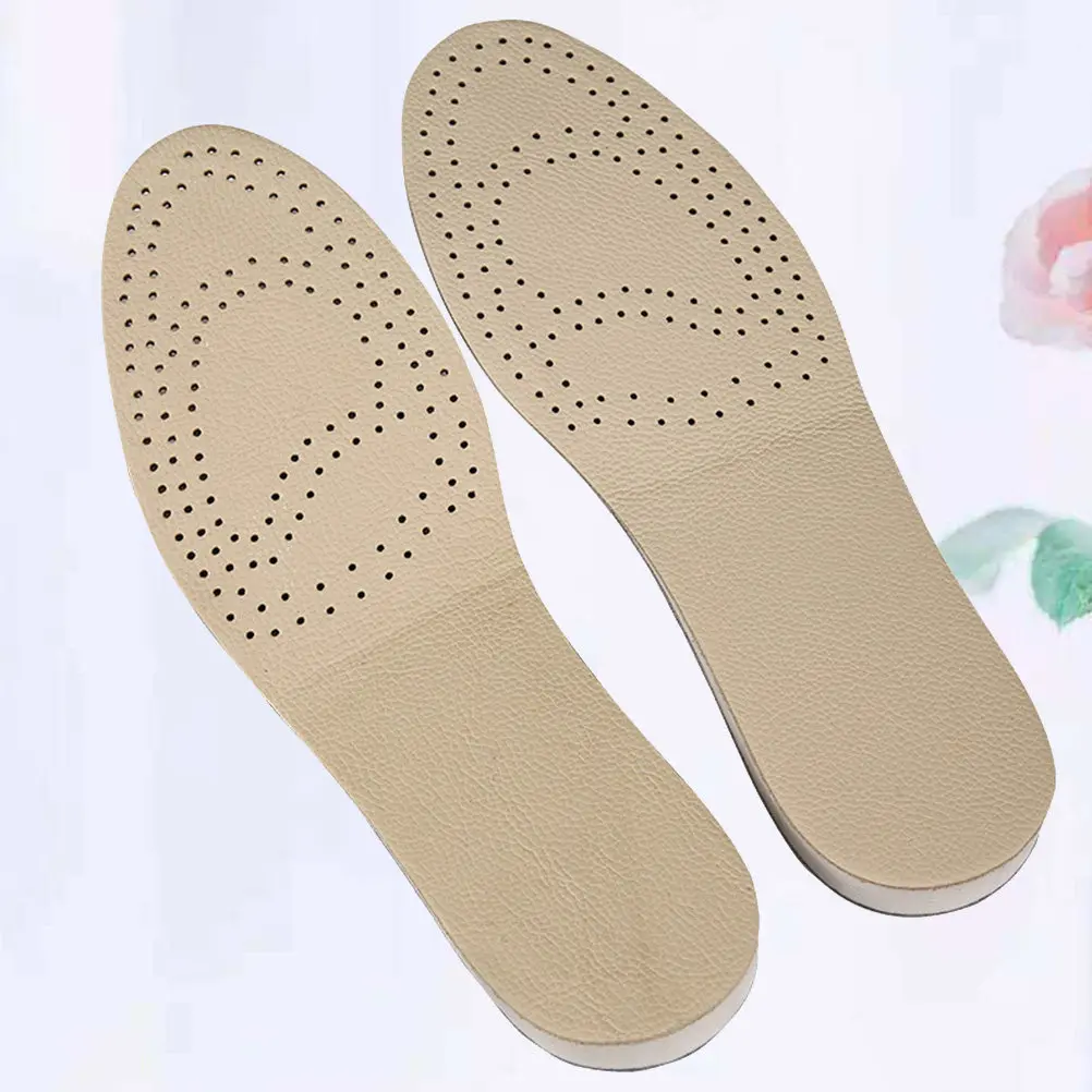 Height Increasing Insoles – Breathable EVA Cowhide Heel Lifts for Sneakers & Boots