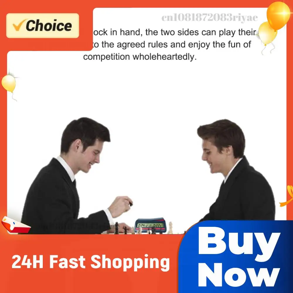 

Board Game Stopwatch Professional Competition Timer Plastic Battery Powered Multifunctional Lightweight for Family Personal Use