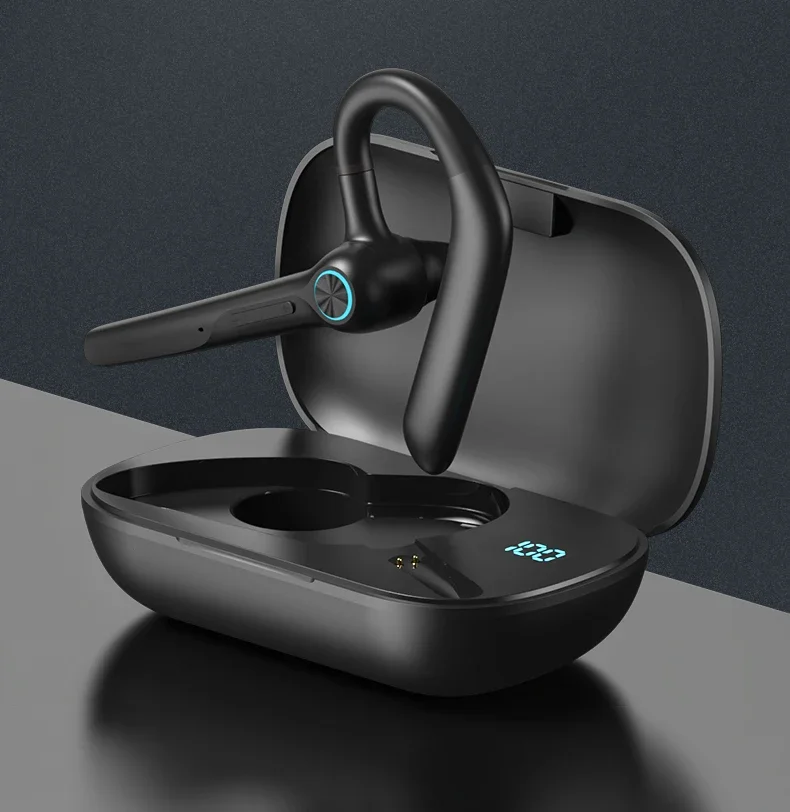 G3 Earphone Kait Telinga Mobil Bisnis V5.0 Headset Bluetooth Headset Olahraga Pengurang Kebisingan Tanda Ganda Pintar dengan Kotak Pengisi Daya