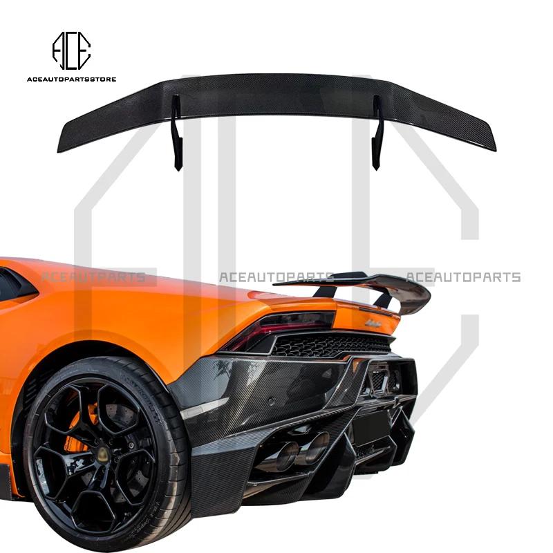 Автомобильное крыло LP610 V стиль задний спойлер из углеродного волокна диффузор для Lamborghini Huracan EVO LP610 LP580 заднее крыло