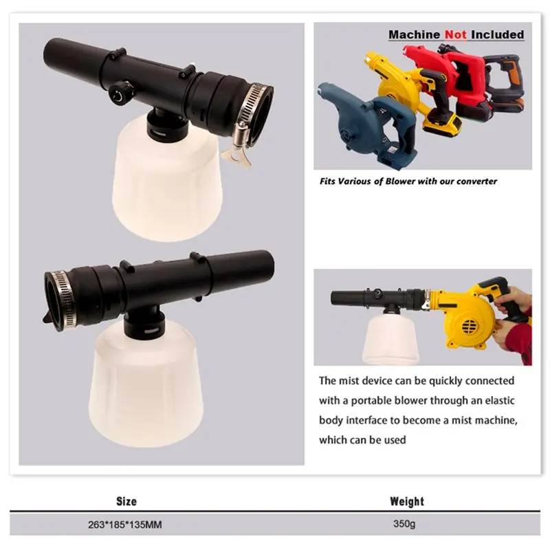 ABNL 1200 Ml Universal High Capacity Wireless Cordless Electric Air Blower Mist ULV Garden Fogging Machine