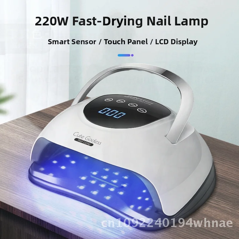 

High-Power Nail Light Therapy Machine Quick-Drying Baking Lamp for Nail Salon SUN X9 MAX White Nail Art Tool