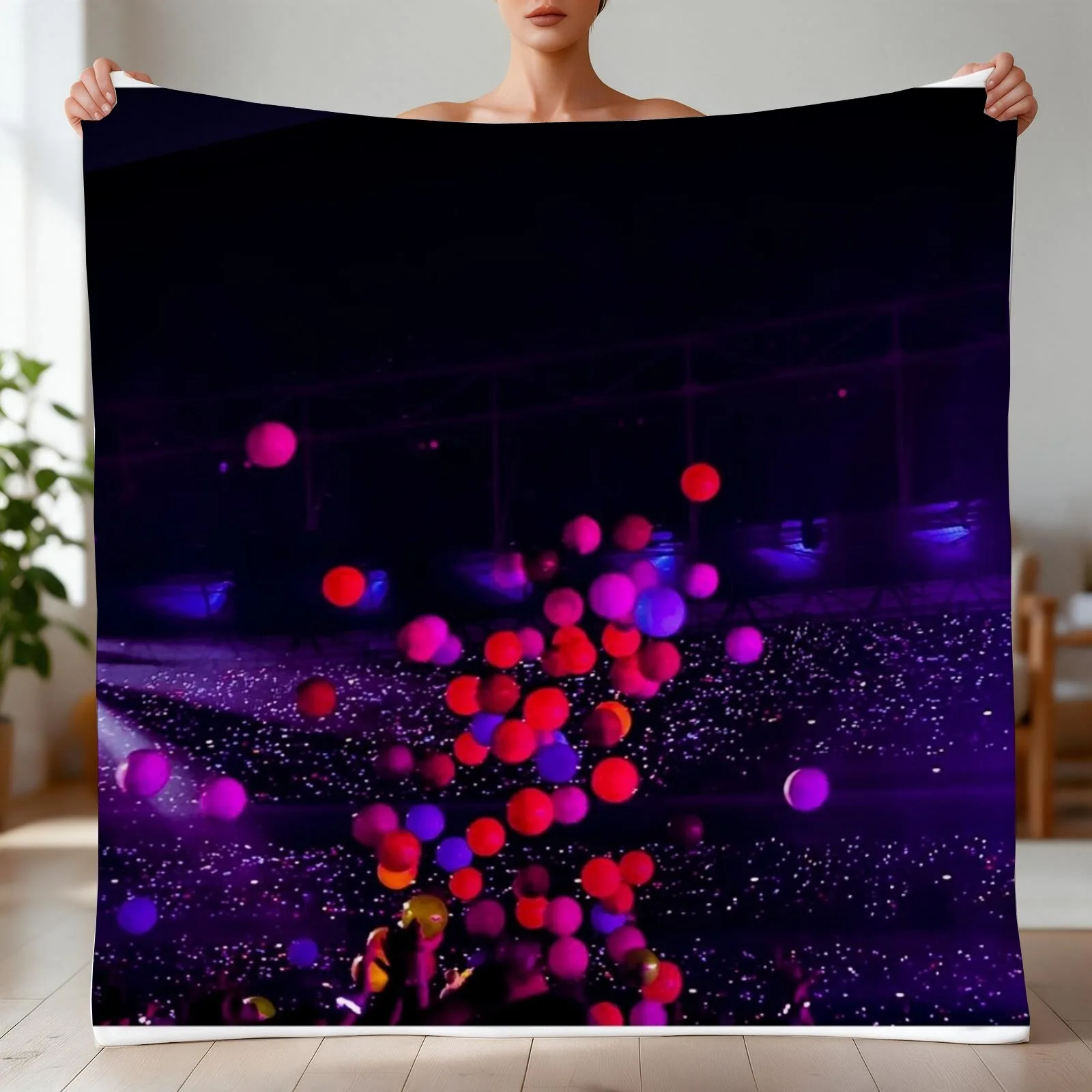 concert sights Throw Blanket Moving Bed linens Camping Blankets