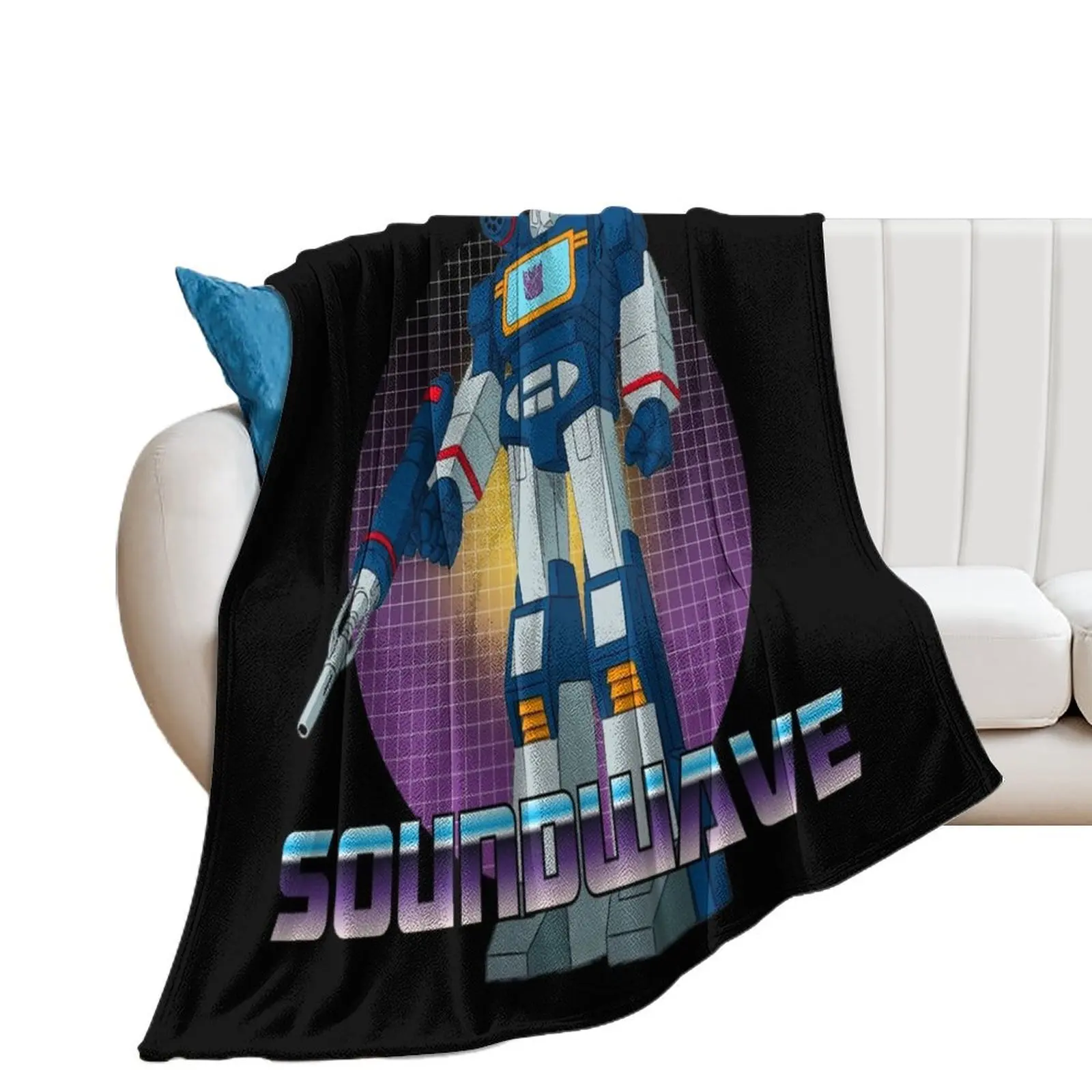 Soundwave Decepticon Transformer G1 Throw Blanket Fashion Sofas Decoratives Blankets