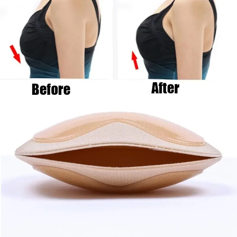 Bust Thicker Pad Breast Push Up Padded Swimsuit Bikini Small Bust Thicker Breathable Sponge Bra Pad Invisible Underwear Padding