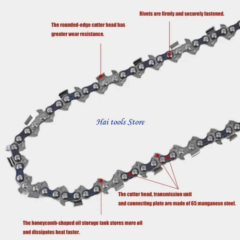 X37E 2Pcs Metal Chainsaw Chain Electric Accessory Replacement Electric Chain Chain For Cordless Pruning