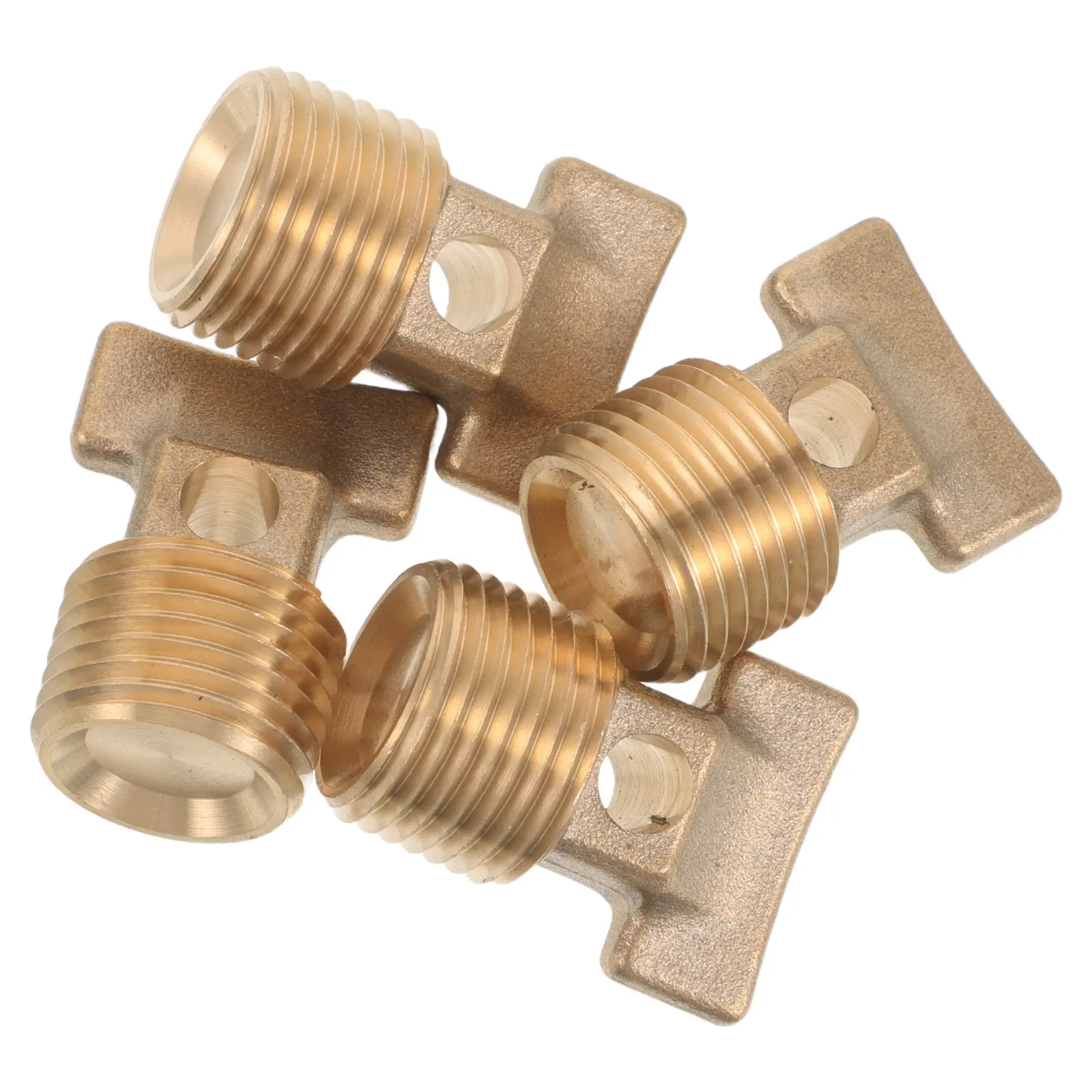 Marine Drain Plug Brass Threaded Boat Drainage Stopper for Yacht Kayak Canoe Rv Water Tank Sealed Leak Proof Boat Accessory