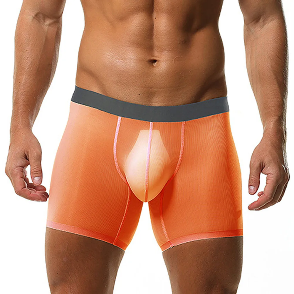 

Boxers Boxer Briefs Shorts Underwear Daily Gray-blue M 3XL Orange Purple White Yellow Black Middle Waist Sexy Mens