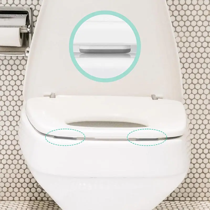 

4pcs Toilet Seat Bumper Bidet Seat Bumpers With Strong Buffer And Adhesive Function For Bidet Attachment Keep Your Toilet Seat