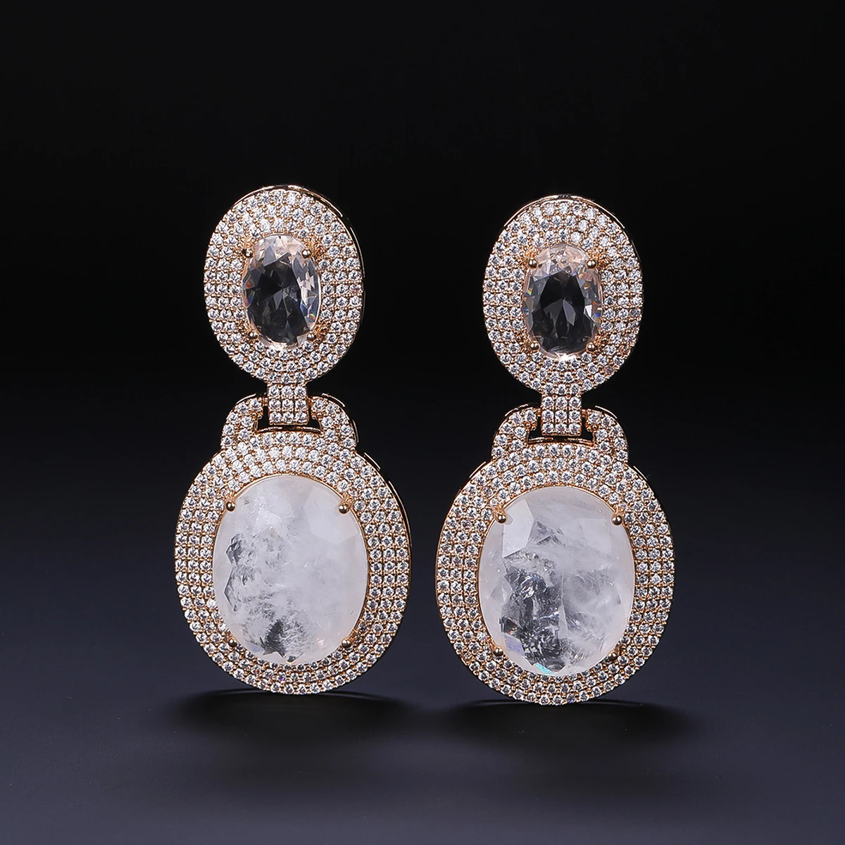 

Gorgeous Cubic Zircon Earrings for Wedding Bride, Women's Jewelry Accessories Wedding Party Jewelry Gift CE12328