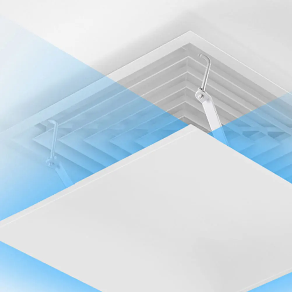 

Square 45x45 Conditioner Deflector White Air Deflector Ceiling Ceiling Vent Baffle Easy Install Home Office Furniture Part