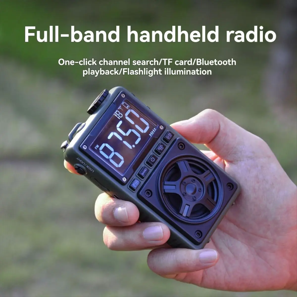 Promotion Multifunctional Mini Handheld AM/FM Radio Digital Elderly Full Band Portable Pocket Bluetooth Card