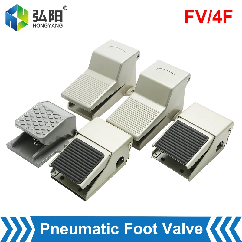 Pneumatische Voetklep Cilinderregeling 4f210-08l Luchtregelklep FV-02 Met Vergrendeling Pneumatische Voetpedaal Omkeerklep
