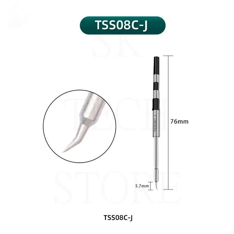 Puntas de hierro para soldar Q8, cabezal de soldadura eléctrico, núcleo de calefacción, Original, rápido