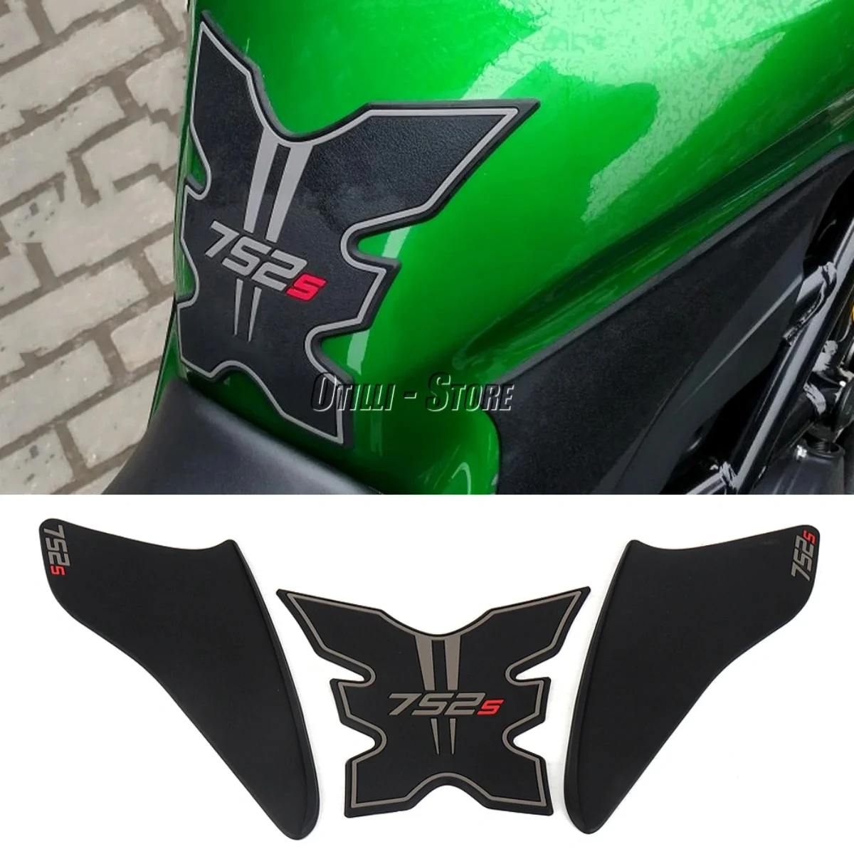 

Для Benelli 752S 752s 752 S мотоциклетные резиновые накладки на топливный бак, противоскользящие боковые накладки на бак, водонепроницаемые наклейки, защита